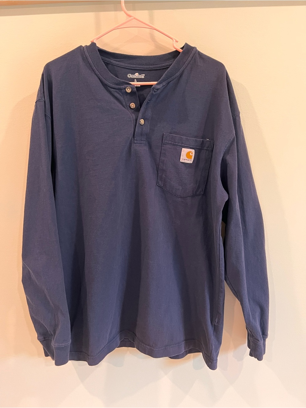 Men's Carhartt 100% Cotton Work Utility Outdoor Shirt Size Large